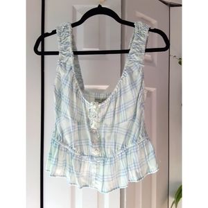 UO Cropped Milkmaid Top